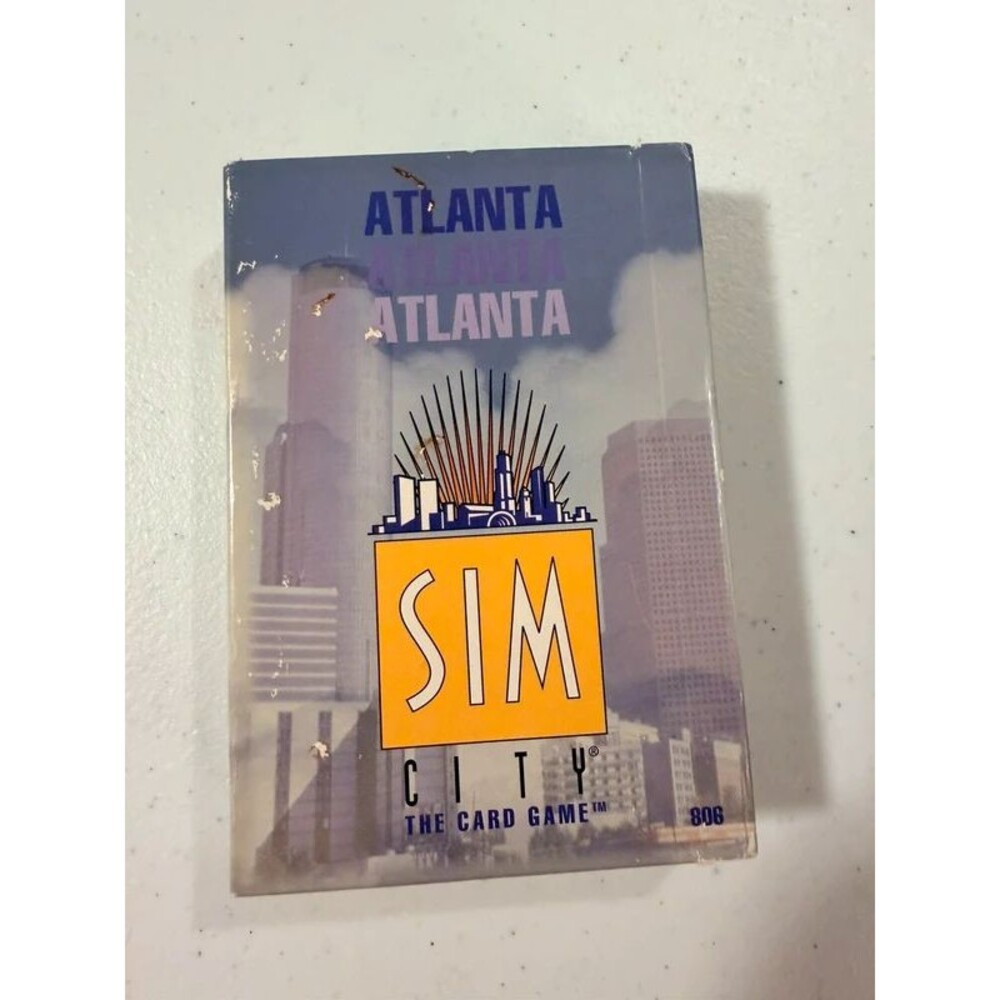 Sim City- The Card Game- Atlanta- Vintage 1996